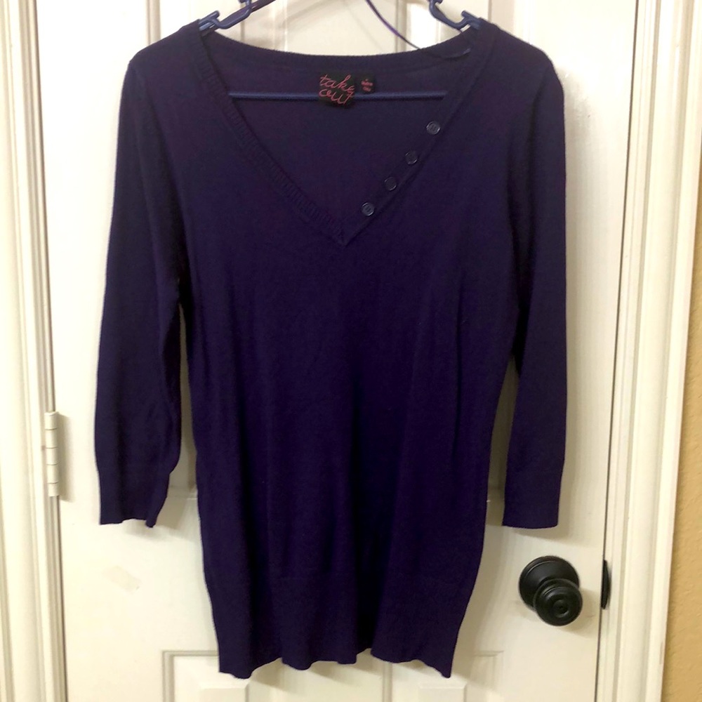 Purple light v beck sweater